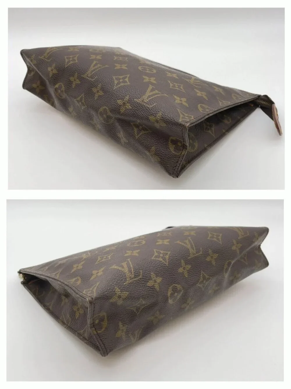 Authentic Louis Vuitton Trousse Toilette 28 and Poche 26 Canvas Cosmetic Pouch